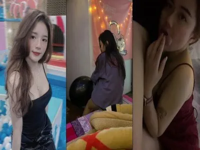 Em gái làm nguyên cả bình ở phòng xả đồ thế này thì bao giờ mới hết