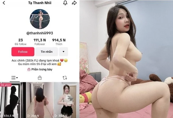 Tạ Thanh Nhi sướng run khi được liếm lồn
